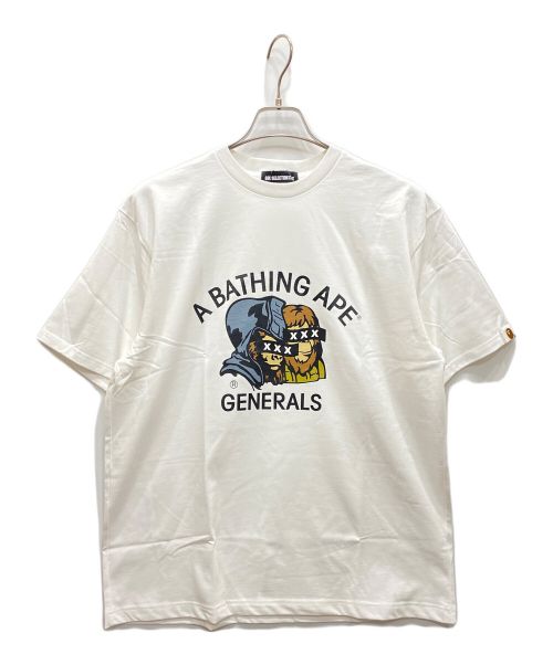 GOD SELECTION XXX（ゴッドセレクショントリプルエックス）GOD SELECTION XXX (ゴッドセレクショントリプルエックス) A BATHING APE (アベイシングエイプ) GENERAL TEE ホワイト サイズ:Lの古着・服飾アイテム