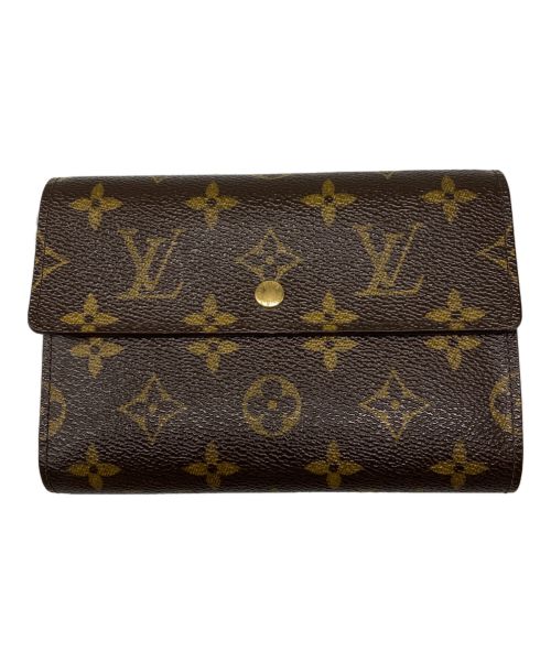 LOUIS VUITTON（ルイ ヴィトン）LOUIS VUITTON (ルイ ヴィトン) 	ポルトトレゾール エテュイパピエ 3つ折り財布 ブラウンの古着・服飾アイテム