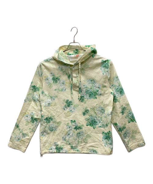 KITH（キス）KITH (キス) Seersucker Vintage Roses Adler Hoodie イエロー サイズ:ＸＳの古着・服飾アイテム