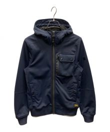 G-STAR RAW（ジースターロゥ）の古着「フーデッドソフトシェルジャケット」｜ネイビー