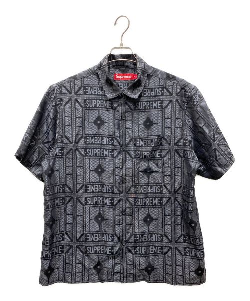 SUPREME（シュプリーム）SUPREME (シュプリーム) Tray Jacquard S S Shirt ブラック サイズ:Mの古着・服飾アイテム