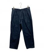 DESCENDANTディセンダント）の古着「DC-3 WIDE TUCK TROUSERS」｜ネイビー