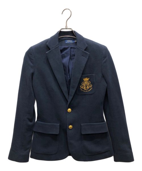 POLO RALPH LAUREN（ポロ・ラルフローレン）POLO RALPH LAUREN (ポロ・ラルフローレン) テーラードジャケット ネイビー サイズ:2の古着・服飾アイテム