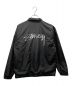 stussy (ステューシー) バックプリントナイロンコーチジャケット ブラック サイズ:M：6000円