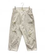 goldゴールド）の古着「5POCKET WIDE PANTS」｜グレー