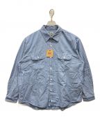 goldゴールド）の古着「CHAMBRAY L/S WORK SHIRT BLEACH」｜インディゴ