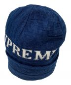 SUPREMEシュプリーム）の古着「14AW JACQUARD LOGO BEANIE」｜ネイビー