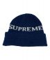 Supreme (シュプリーム) 14AW JACQUARD LOGO BEANIE ネイビー：6000円