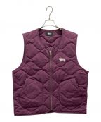 stussyステューシー）の古着「Recycled Nylon Liner Vest」｜パープル