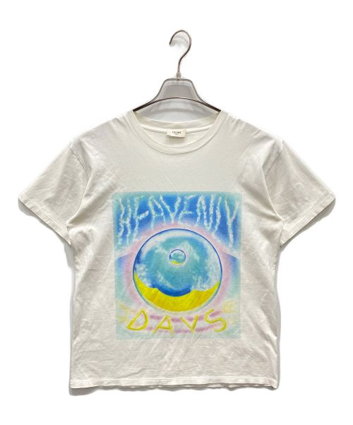 CELINE（セリーヌ）CELINE (セリーヌ) MARCELO LAVIN 22SS HEAVENLY DAYS Tシャツ ホワイト サイズ:XSの古着・服飾アイテム