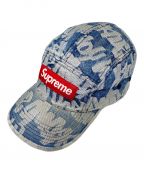 SUPREMEシュプリーム）の古着「Flames Jacquard Denim Camp Cap」｜インディゴ