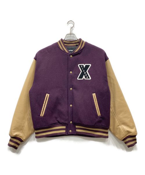 X-LARGE（エクストララージ）X-LARGE (エクストララージ) OG VARSITY JACKET パープル サイズ:Lの古着・服飾アイテム