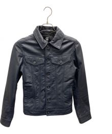 G-STAR RAW（ジースターロゥ）の古着「3301 SLIM LEATHER JKT」｜ネイビー