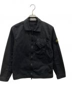 STONE ISLANDストーンアイランド）の古着「Stretch Cotton Gabardine Overshirt」｜ブラック