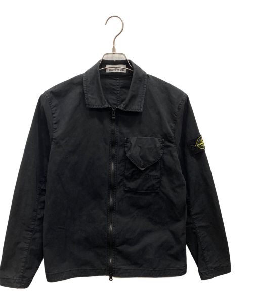 STONE ISLAND（ストーンアイランド）STONE ISLAND (ストーンアイランド) Stretch Cotton Gabardine Overshirt ブラック サイズ:Sの古着・服飾アイテム