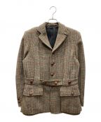 Harris Tweed×GENERAL RESEARCHハリスツイード×ジェネラルリサーチ）の古着「ツイードテーラードジャケット」｜ベージュ