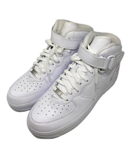 NIKE（ナイキ）NIKE (ナイキ) Supreme (シュプリーム) Air Force 1 Mid ホワイト サイズ:27.5 未使用品の古着・服飾アイテム