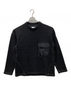 and wanderアンドワンダー）の古着「re wool JQ crew neck」｜ブラック