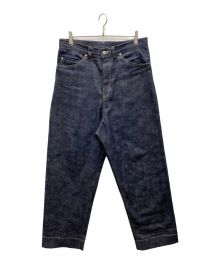 ANREALAGE（アンリアレイジ）の古着「AZ WIDE DENIM PANTS」｜インディゴ