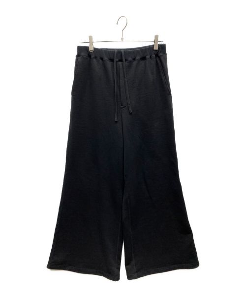 LAD MUSICIAN（ラッドミュージシャン）LAD MUSICIAN (ラッドミュージシャン) LOOP BACK CLOTH WIDE FLARE PANTS ブラック サイズ:46の古着・服飾アイテム