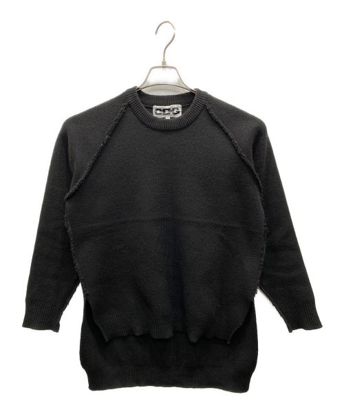 CDG（シーディージー）CDG (シーディージー) OUTSIDE SEAM LONG BACK PULLOVER ブラック サイズ:Sの古着・服飾アイテム