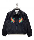 TXAティーエックスエー）の古着「OTANIJUN Souvenir Jacket Black 胸刺繍」｜ブラック