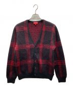 SUPREMEシュプリーム）の古着「14AW Plaid Mohair Cardigan」｜ブラック×レッド