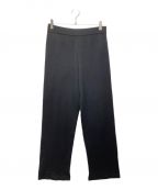 AURALEEオーラリー）の古着「WASHABLE WOOL KNIT SLIT PANTS」｜ブラック