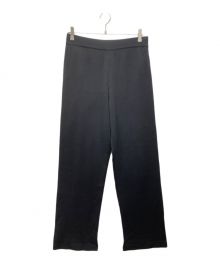 AURALEE（オーラリー）の古着「WASHABLE WOOL KNIT SLIT PANTS」｜ブラック