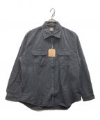 goldゴールド）の古着「CHAMBRAY L/S WORK SHIRT BLEACH」｜ブラック