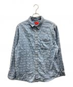 SUPREMEシュプリーム）の古着「Arc Jacquard Denim Shirt」｜ブルー