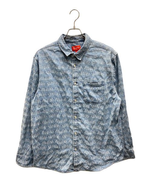 SUPREME（シュプリーム）SUPREME (シュプリーム) Arc Jacquard Denim Shirt ブルー サイズ:Lの古着・服飾アイテム