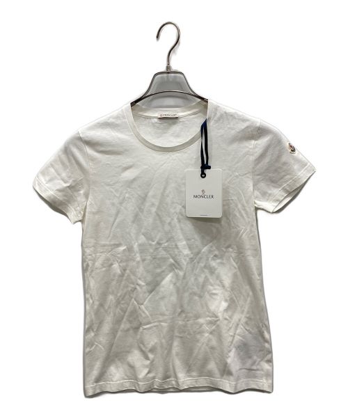 MONCLER（モンクレール）MONCLER (モンクレール) ロゴTシャツ ホワイト サイズ:Sの古着・服飾アイテム