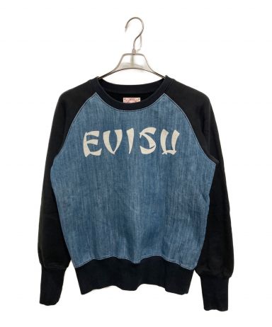 【中古・古着通販】EVISU (エビス) デニム切替スウェット