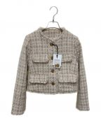 HER LIP TOハーリップトゥ）の古着「Wool-Blend Fancy Tweed Jacket」｜ベージュ