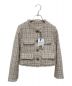 HER LIP TO（ハーリップトゥ）の古着「Wool-Blend Fancy Tweed Jacket」｜ベージュ