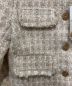 中古・古着 HER LIP TO (ハーリップトゥ) Wool-Blend Fancy Tweed Jacket ベージュ サイズ:S：17800円