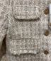 中古・古着 HER LIP TO (ハーリップトゥ) Wool-Blend Fancy Tweed Jacket ベージュ サイズ:S：15000円