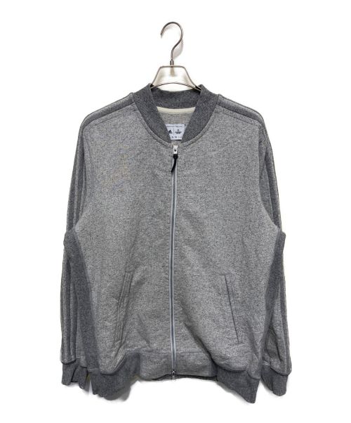 adidas（アディダス）adidas (アディダス) REIGNING CHAMP (レイニングチャンプ) スウェットジップブルゾン グレー サイズ:XLの古着・服飾アイテム