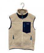 Patagoniaパタゴニア）の古着「Classic Retro-X Vest」｜アイボリー×ネイビー