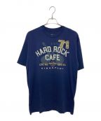 Hard Rock cafeハードロックカフェ）の古着「プリントTシャツ」｜ネイビー