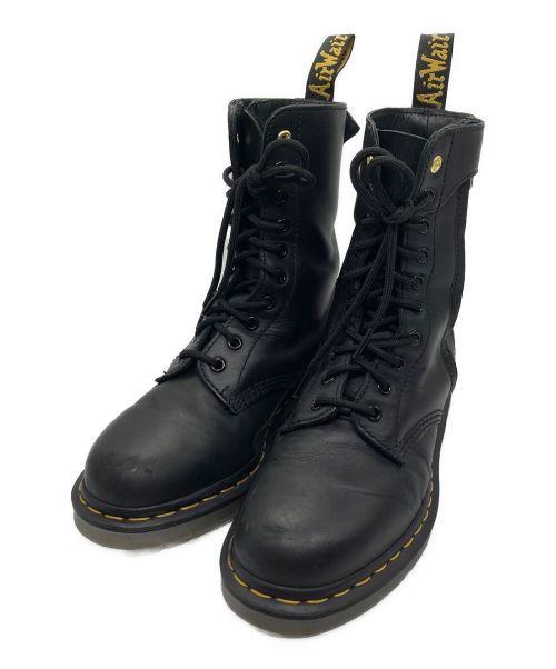 Dr.Martens（ドクターマーチン）Dr.Martens (ドクターマーチン) YOHJI YAMAMOTO (ヨウジヤマモト) 10ホールブーツ ブラック サイズ:39の古着・服飾アイテム