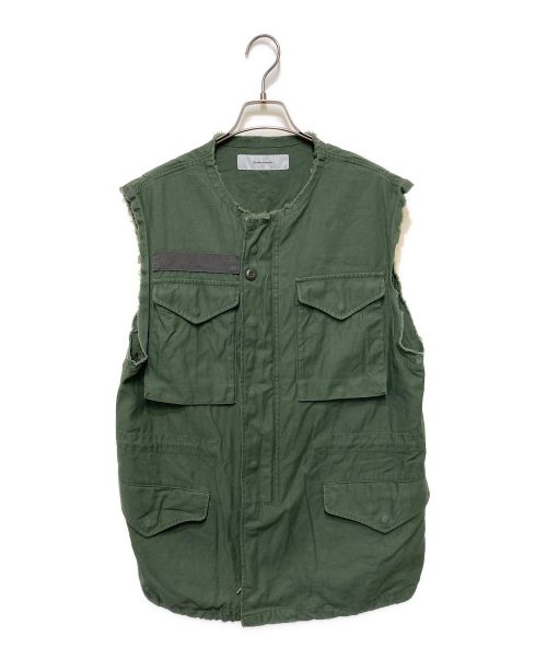 JOURNAL STANDARD（ジャーナル スタンダード）JOURNAL STANDARD (ジャーナルスタンダード) M-65 CUT OFFベスト オリーブ サイズ:Fの古着・服飾アイテム