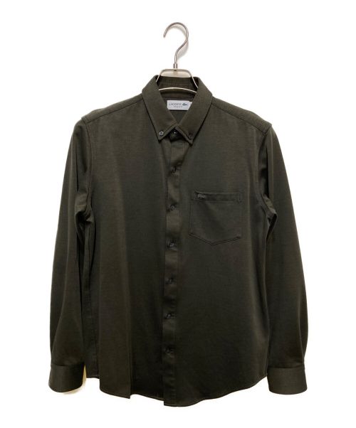LACOSTE（ラコステ）LACOSTE (ラコステ) 鹿の子長袖シャツ グリーン サイズ:Mの古着・服飾アイテム