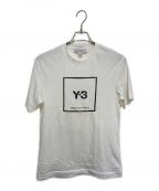 Y-3ワイスリー）の古着「スクエアラベルロゴTシャツ」｜ホワイト