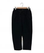 山内ヤマウチ）の古着「Bamboo linen Wide pants」｜ブラック