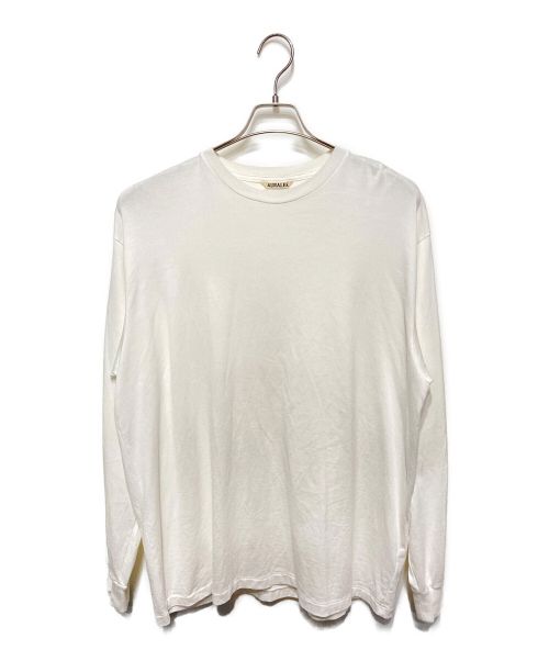 AURALEE（オーラリー）AURALEE (オーラリー) LUSTER PLAITING L/S TEE ホワイト サイズ:5の古着・服飾アイテム