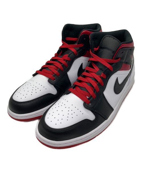 NIKE（ナイキ）NIKE (ナイキ) AIR JORDAN 1 MID ホワイト×レッド サイズ:29.5の古着・服飾アイテム