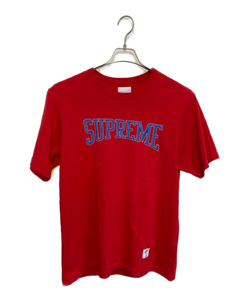 SUPREME（シュプリーム）SUPREME (シュプリーム) Eｍbroidered Logo Tee レッド サイズ:Mの古着・服飾アイテム