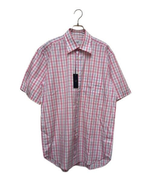 dunhill（ダンヒル）dunhill (ダンヒル) チェックシャツ ピンク サイズ:L 未使用品の古着・服飾アイテム